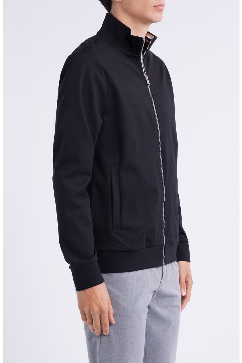 Shepherd Knit Zip Jacket, Alternate, color, BLK