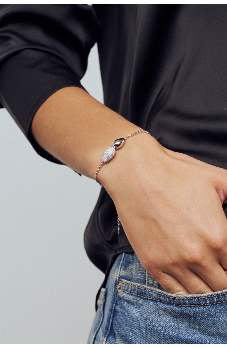 Sif Jakobs Jewellery Bracelet Goccia Due, Alternate, color, 925 Sterling Silver