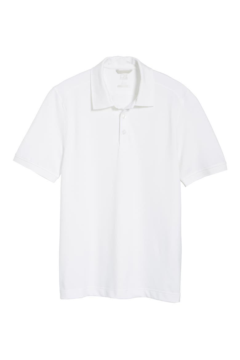 Advantage Tri-Blend Piqué Polo, Alternate, color, WHITE