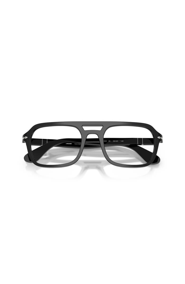 Persol 56mm Square optical glasses, Alternate, color, Black