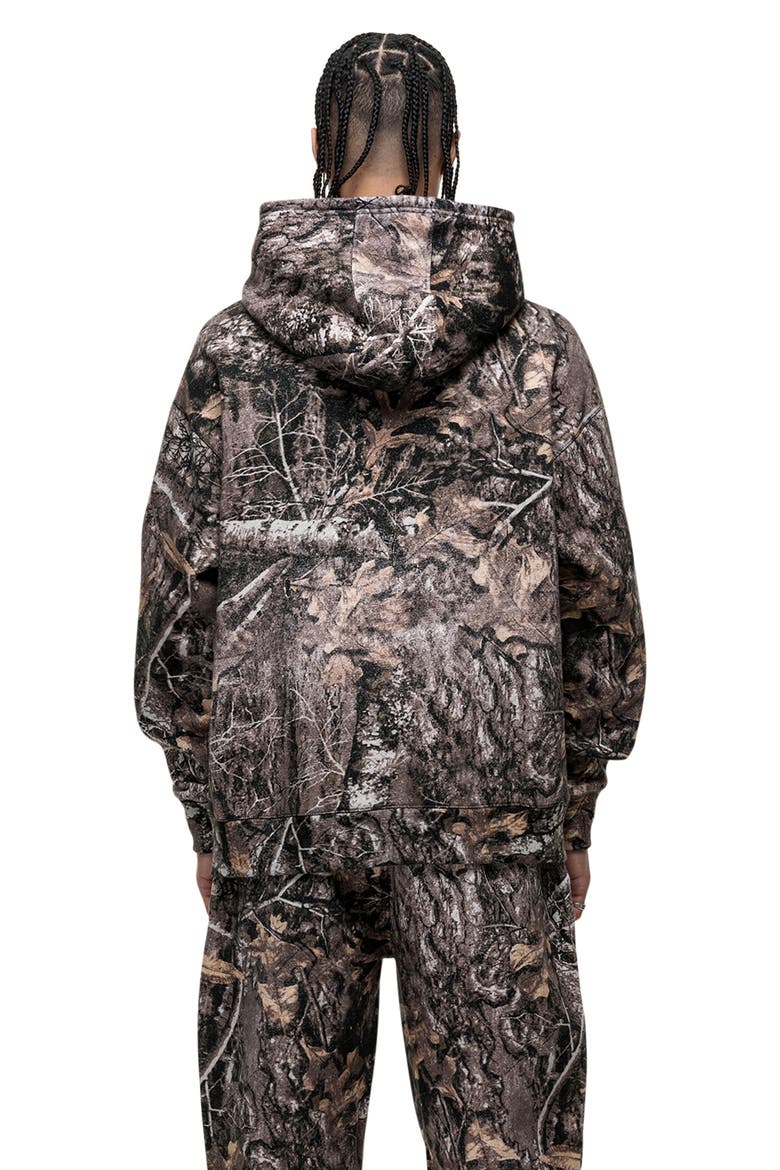 Woodland Camo Print Hoodie, Alternate, color, CAMO
