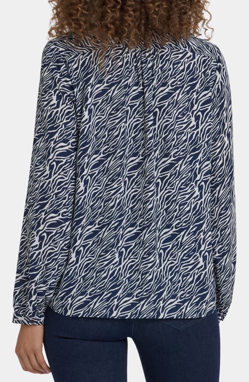 Nydj Modern Blouse In Blue