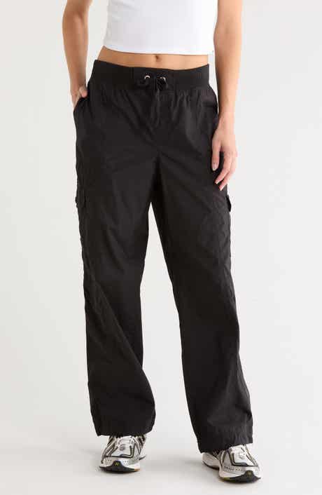 High Waist Straight Leg Cotton Cargo Pants
