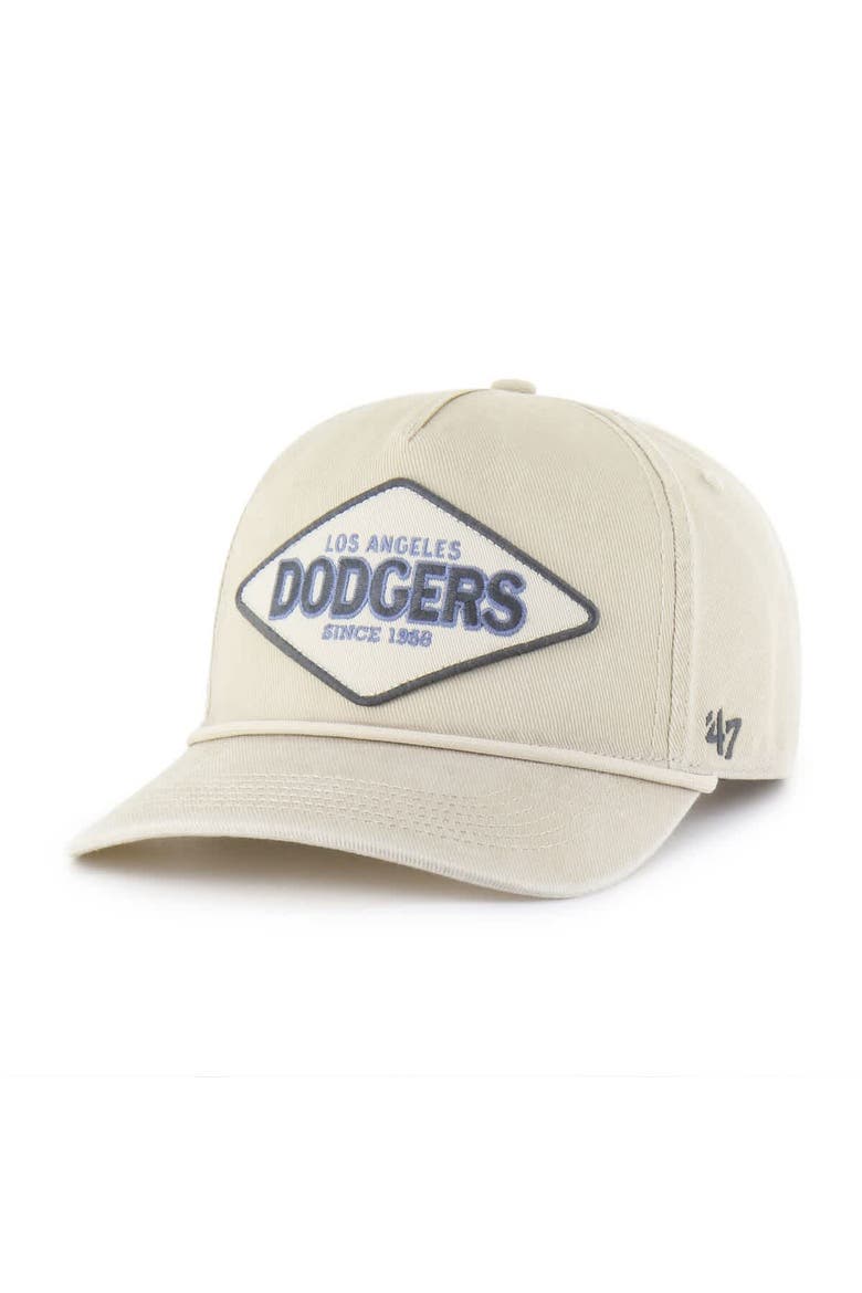 Men's '47 Khaki Los Angeles Dodgers Cairn Hitch Adjustable Hat, Alternate, color, Khaki