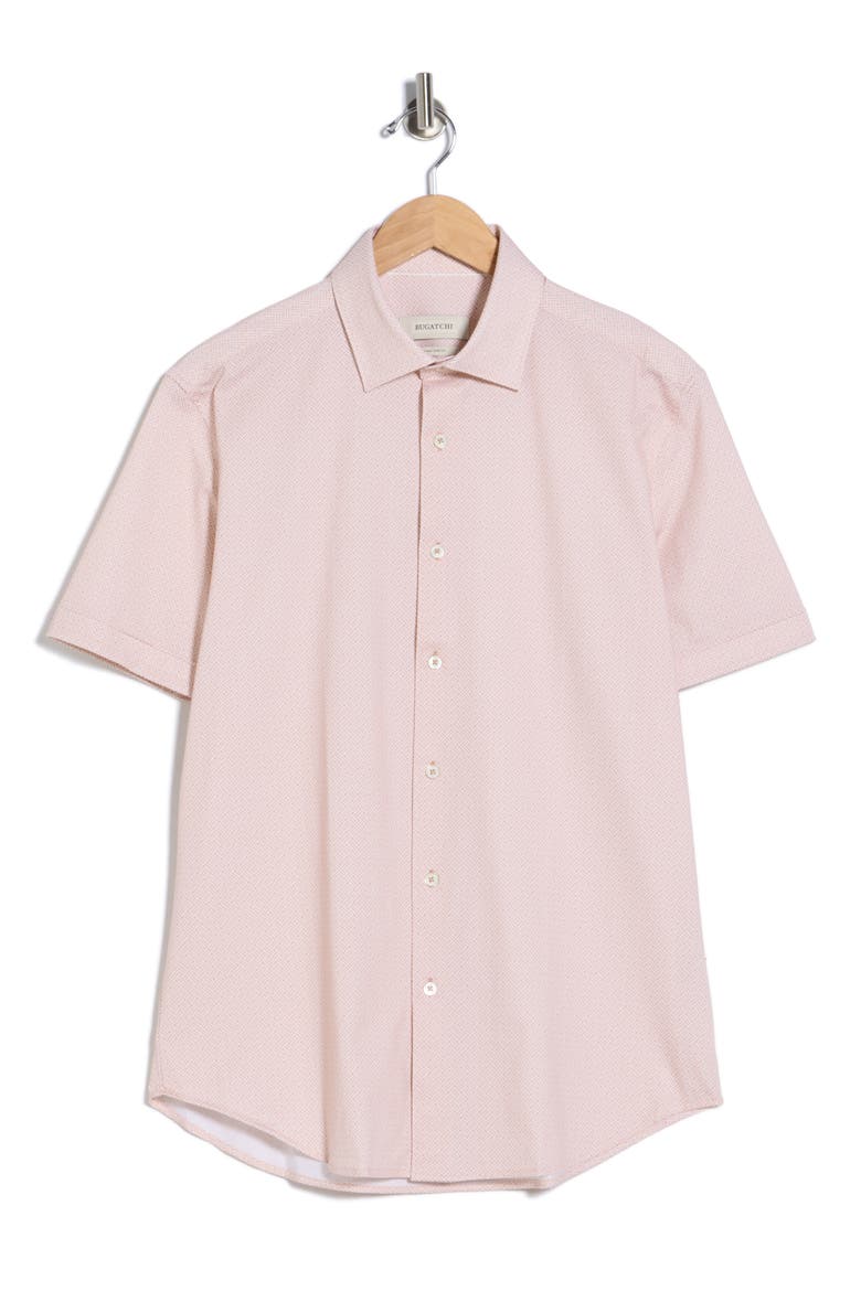 Short Sleeve Woven Shirt, Alternate, color, PAPAYA