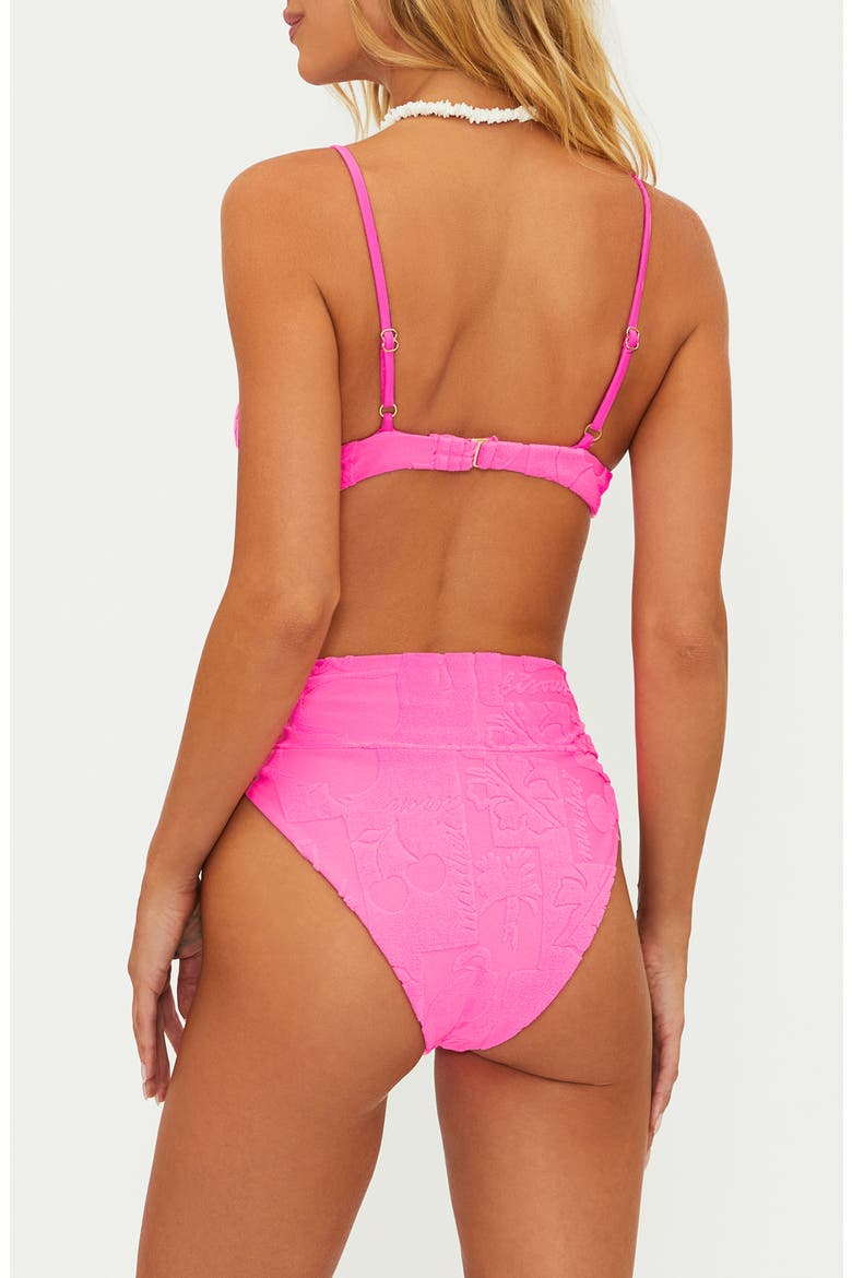 Highway High Waist Bikini Bottoms, Alternate, color, STRAWBERRY
