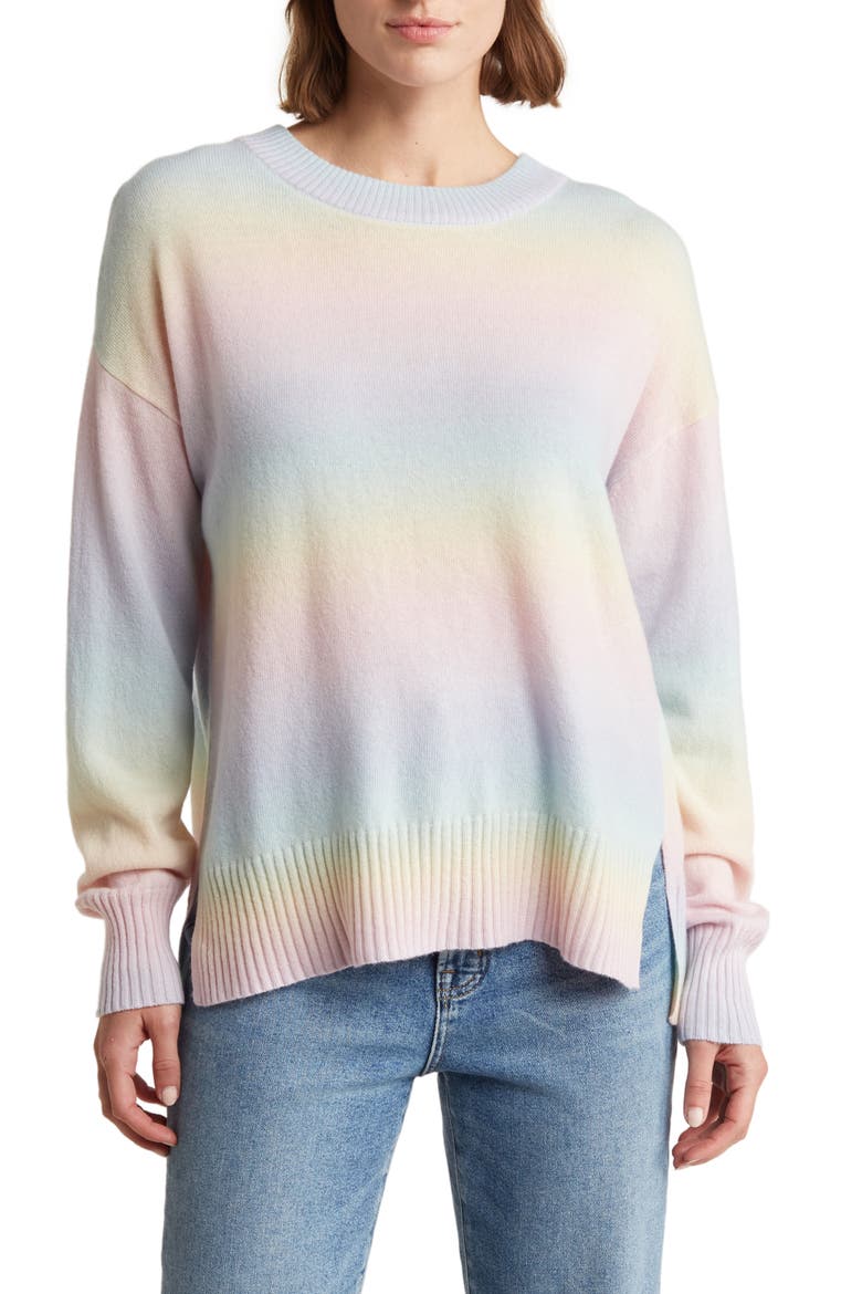 Adeline Tie Dye Sweater, Main, color, RAINBOW