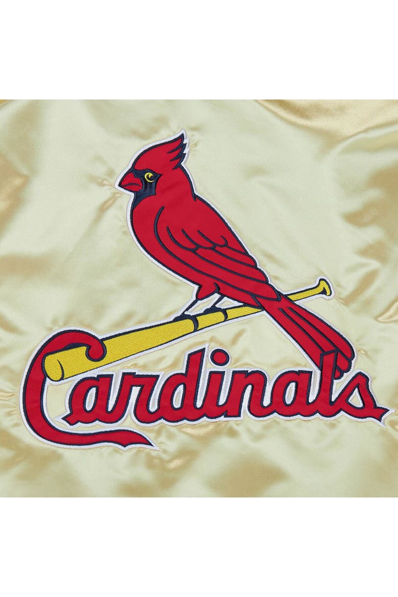 Men's Mitchell & Ness Gold St. Louis Cardinals OG 2.0 Lightweight Satin Full-Zip Jacket, Alternate, color, Gold