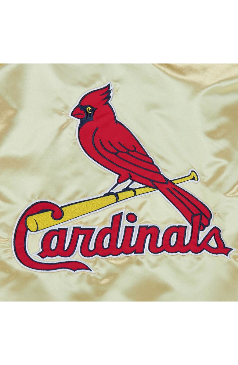 Mitchell & Ness Men's Mitchell & Ness Gold St. Louis Cardinals OG 2.0 Lightweight Satin Full-Zip Jacket, Alternate, color, Gold