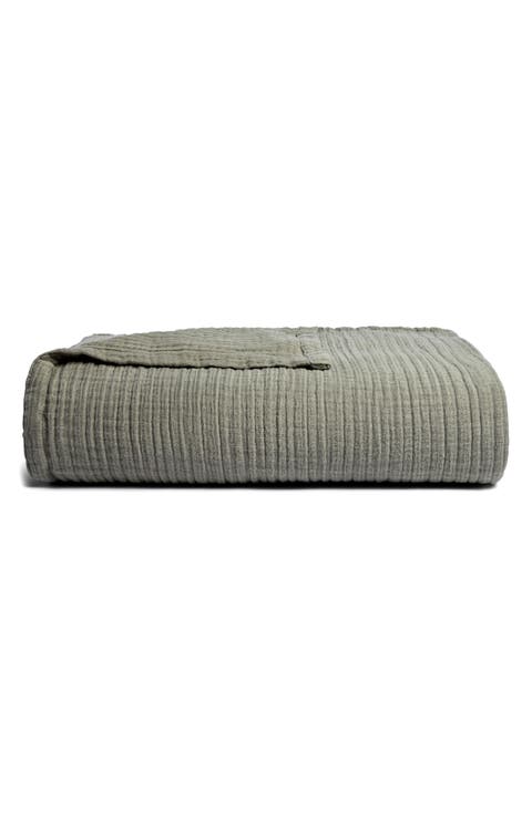 Cloud Cotton & Linen Gauze Bed Blanket