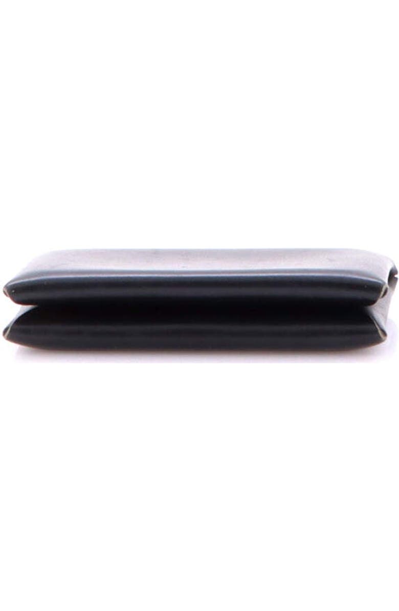 Pre-Owned Hermes Calvi Duo Card Holder Box Calf, Alternate, color, Noir