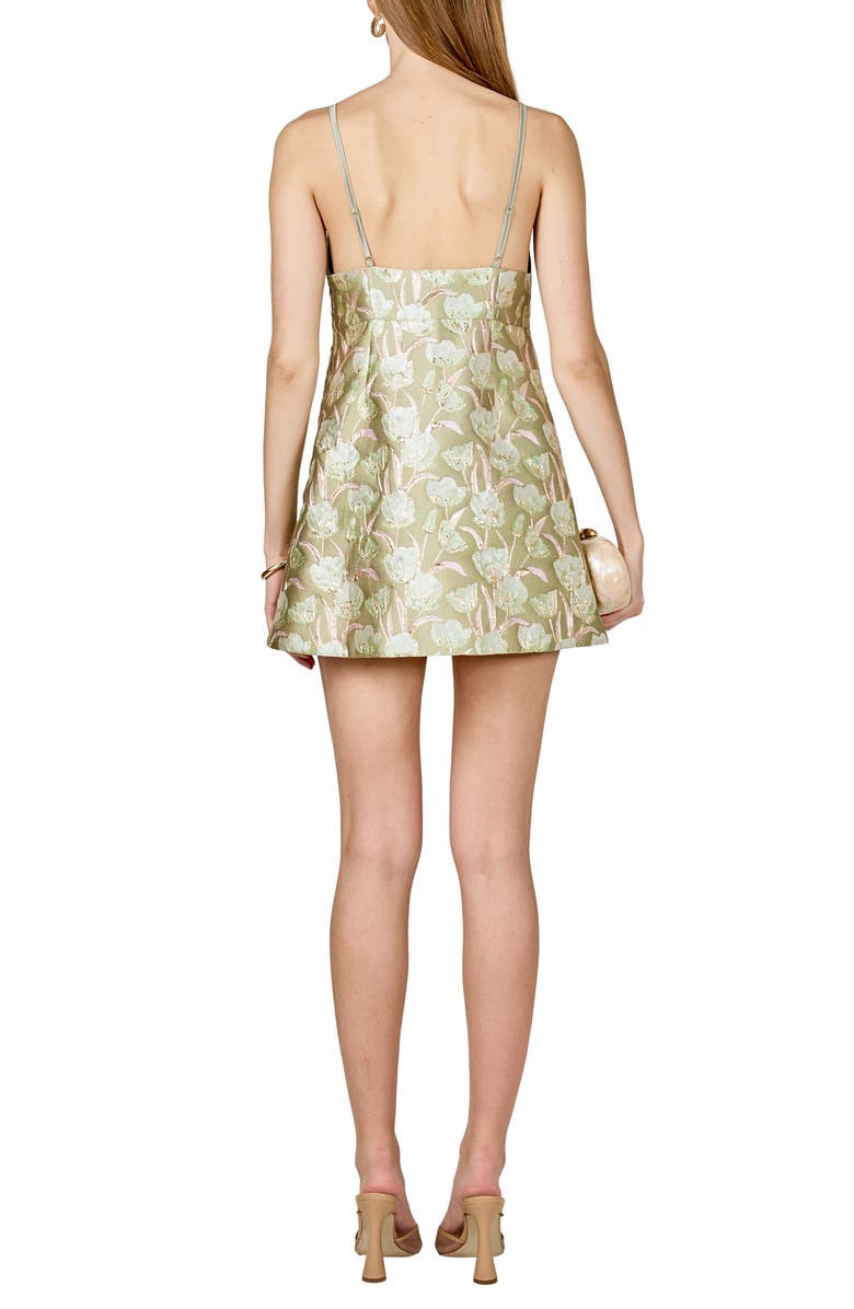 Endless Rose Floral Jacquard Minidress, Alternate, color, 