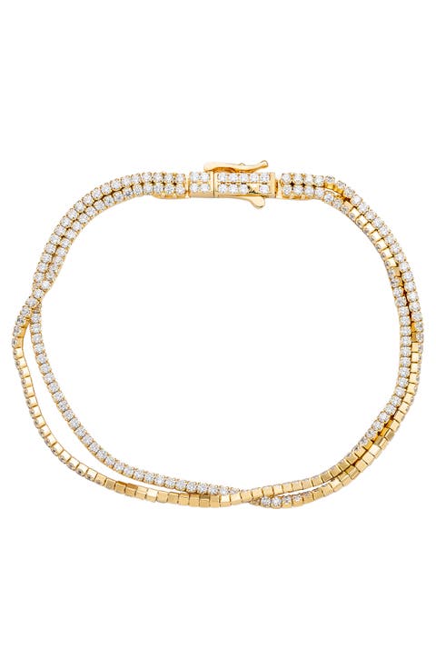 Double Strand Pavé Bracelet
