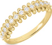Bony Levy 18K Gold Florentine Natural Diamond Stackable Ring