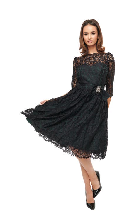 Next black lace dresses best sale