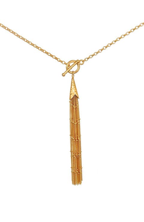 Paths in Motion Tassel Toggle Necklace
