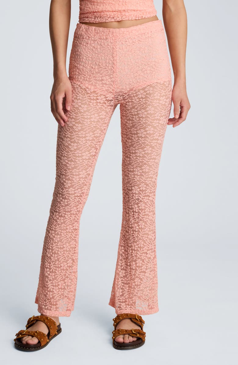 Kenneth Cole Lace Pants, Main, color, Soft Peach