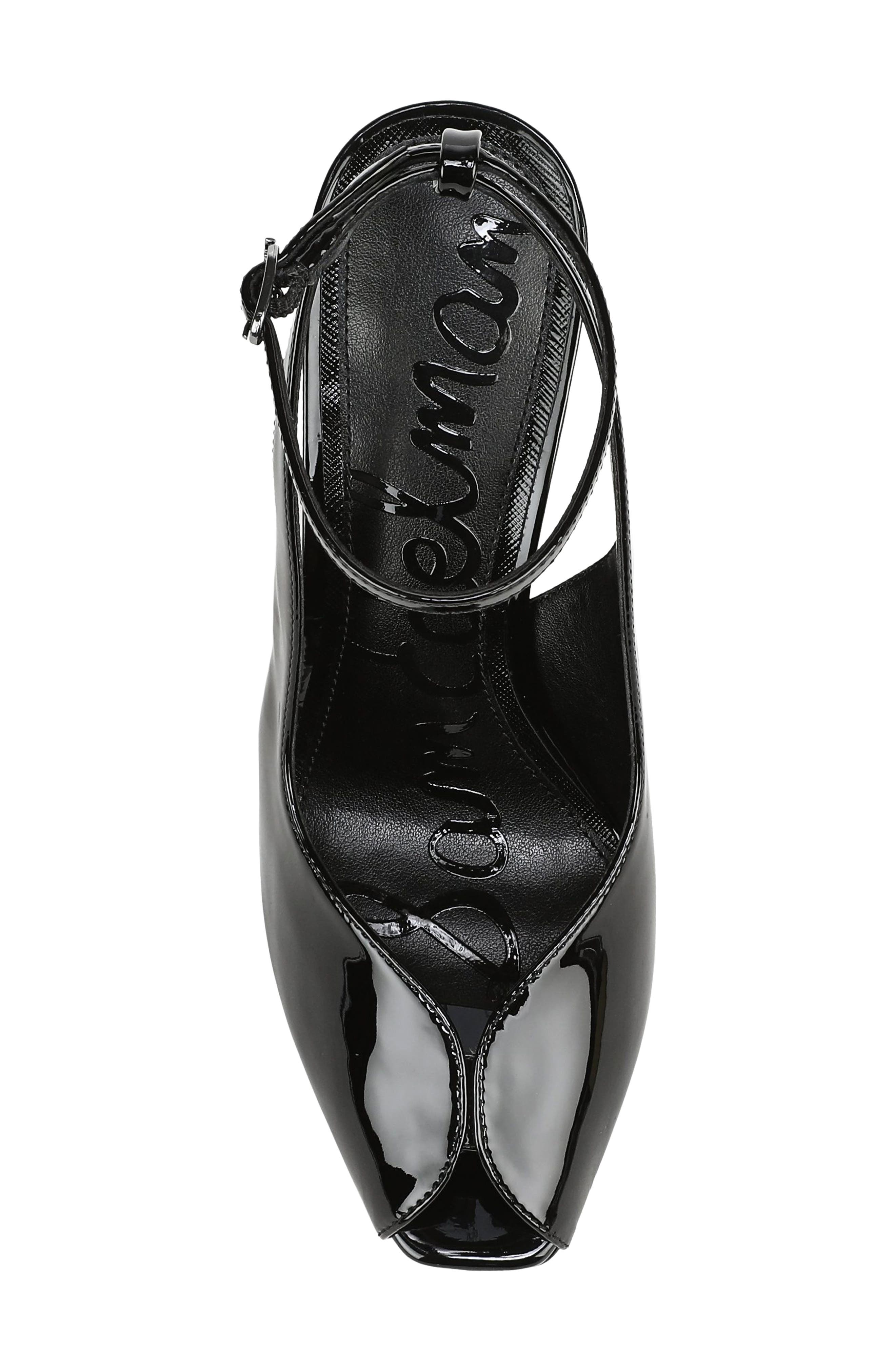 Esme Ankle Strap Sandal, Alternate, color, BLACK