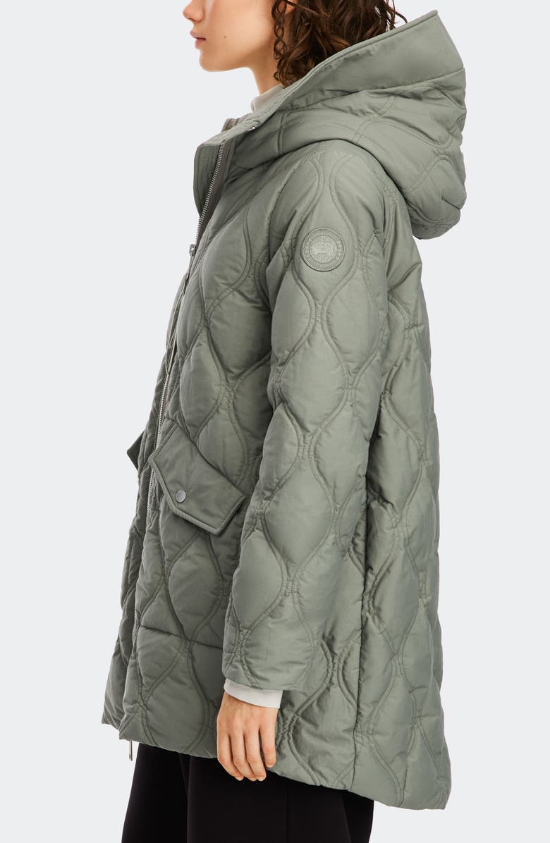 Canada Goose Alessia Quilted Hooded Jacket, Alternate, color, Sagebrush