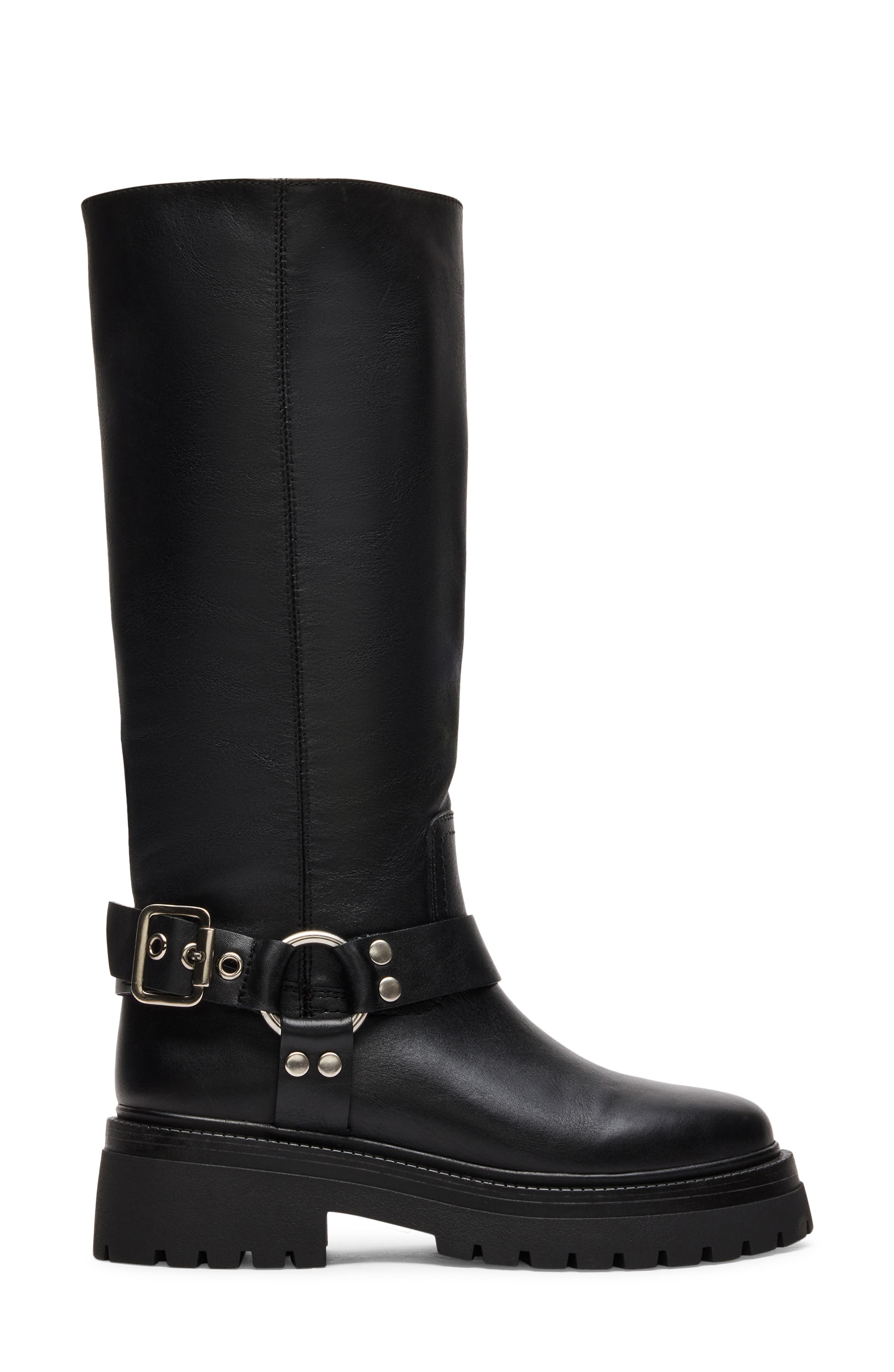 Everest Harness Boot, Alternate, color, BLACK LEATHER