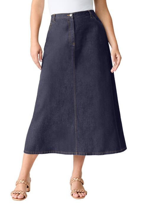 Plus Size Easy-Wear A-Line Skirt (Plus)