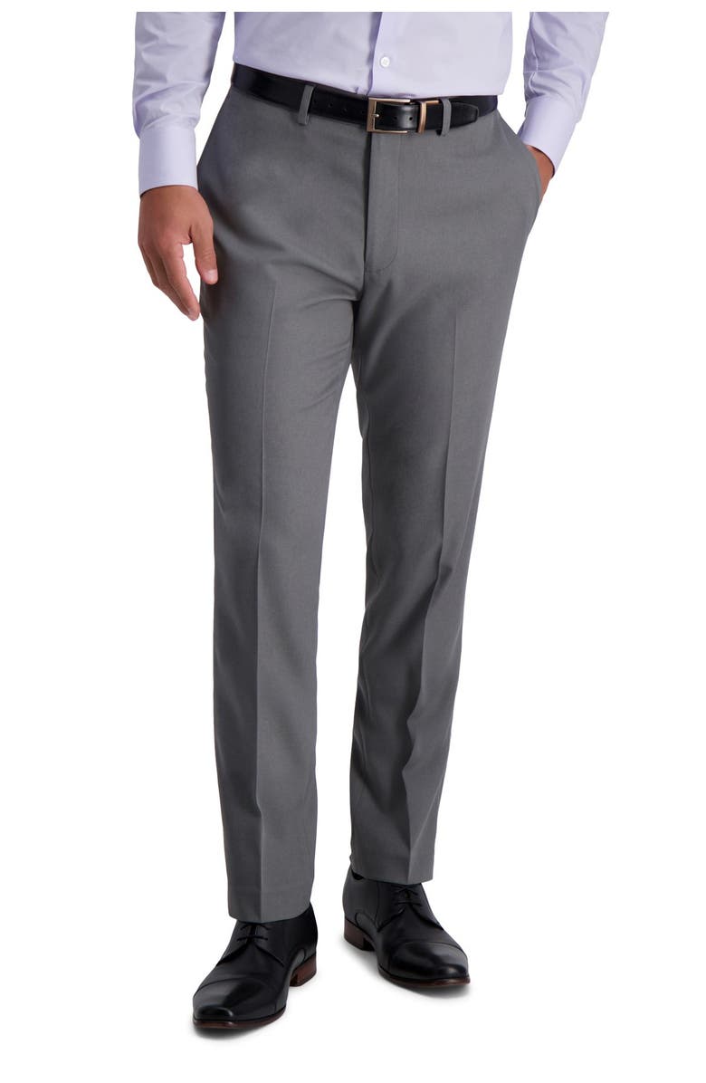 Louis Raphael Skinny Fit Stretch Heather Gabardine Solid Pants, Main, color, 