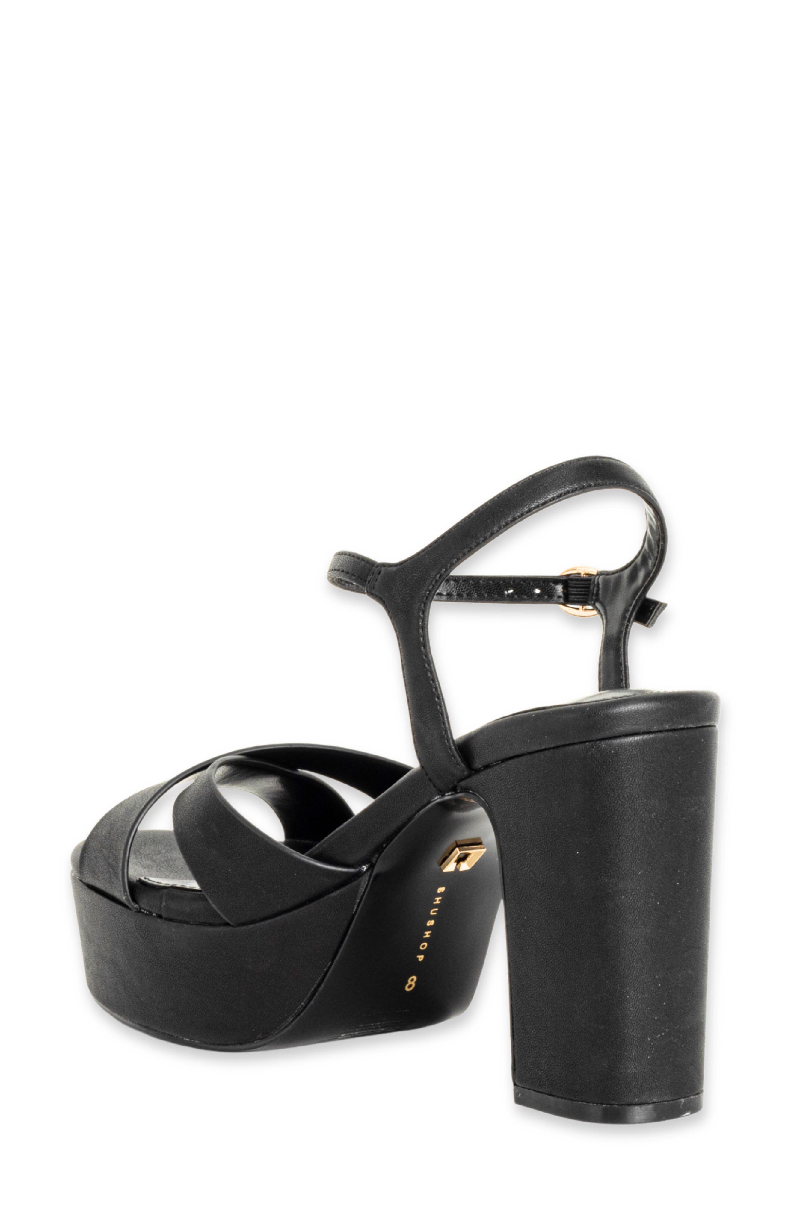 Gwen Platform Sandal, Alternate, color, BLACK