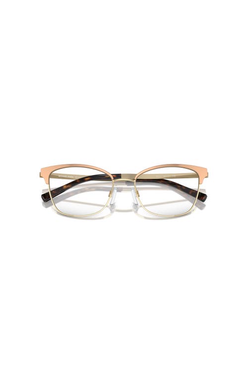 Michael Kors 51mm Cat Eye Optical Glasses In Brown