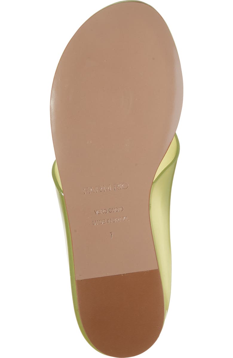 FARM Rio Jelly Flat Flip Flop, Alternate, color, Sage Green