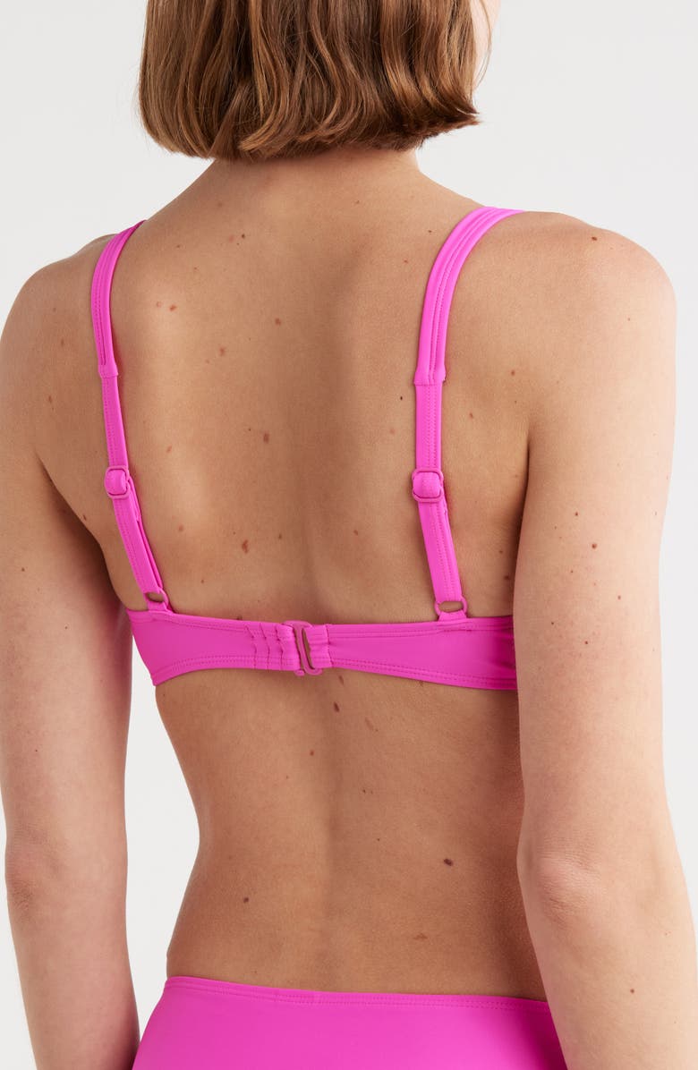 Good American Support Demi Underwire Bikini Top, Alternate, color, Pink Glow002