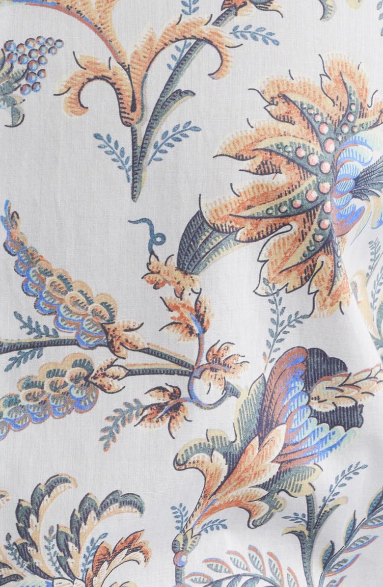 Etro Roma Cotton Muslin Dress Shirt, Alternate, color, Printed Azure/ White Base