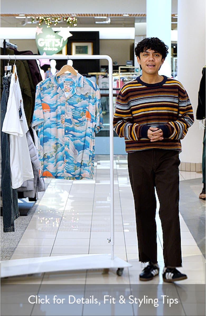 Saipan Print Relaxed Fit Cotton Camp Shirt, sales video thumbnail