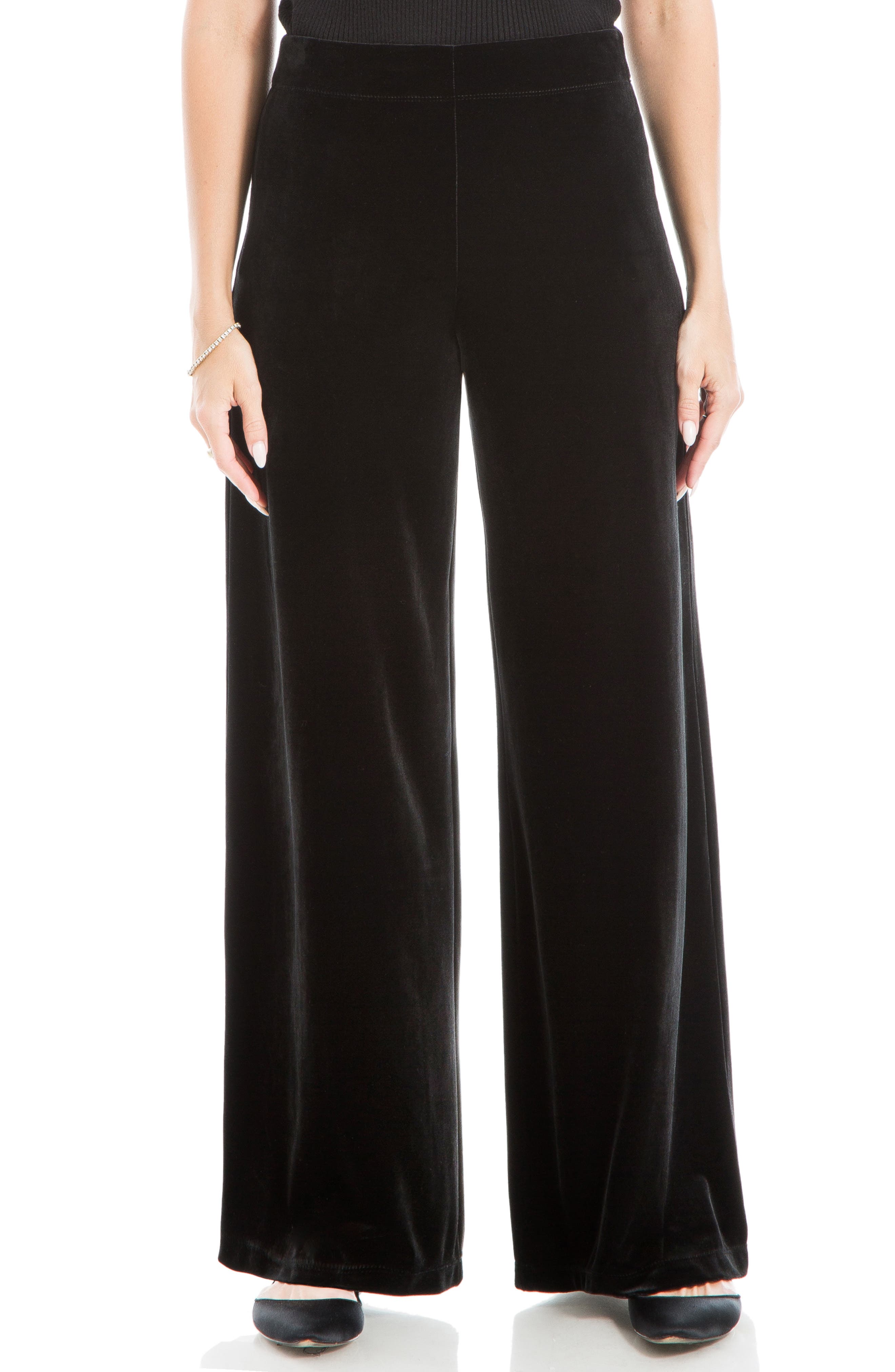 MAX STUDIO Velvet Wide Leg Pants