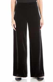 MAX STUDIO Velvet Wide Leg Pants