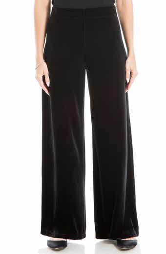 MAX STUDIO Velvet Wide Leg Pants