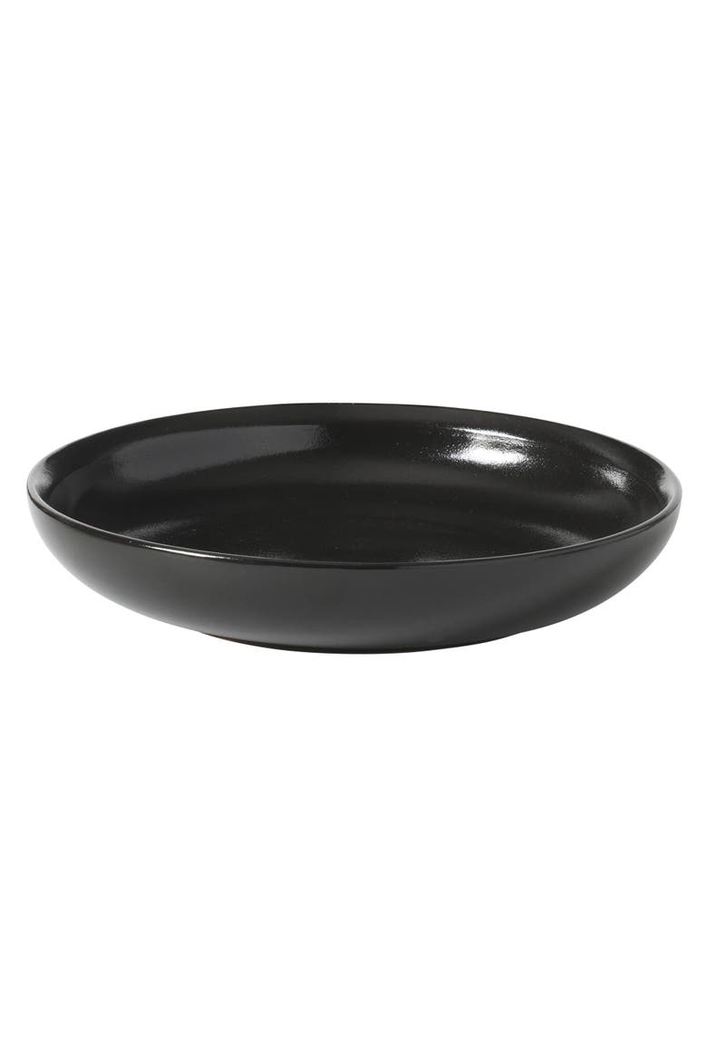 Beckett 16-Piece Matte Reactive Glaze Stoneware Dinnerware Set, Alternate, color, Black