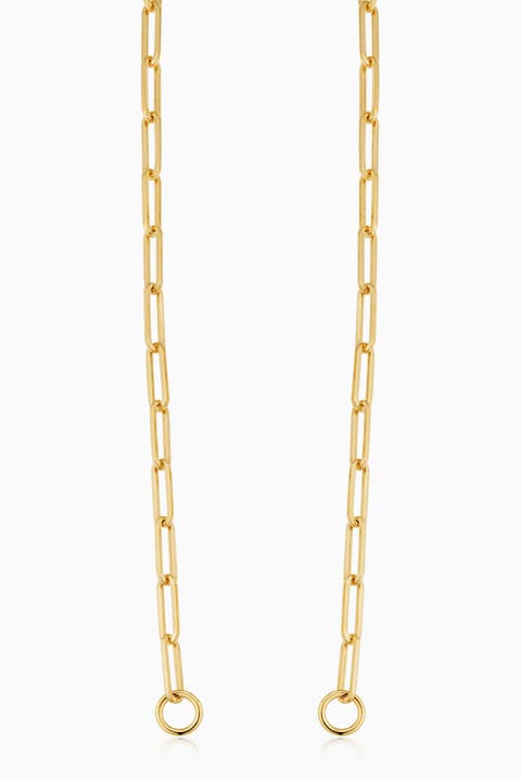 14K Gold Venice Link Split Necklace