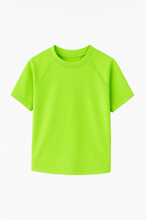 Zuma Neon Lime Short Sleeve Rashguard