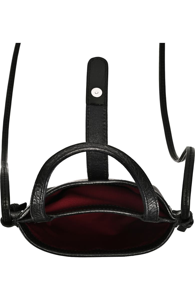 OLD TREND Wishbone Genuine Leather Structured Convertible Crossbody, Alternate, color, Black