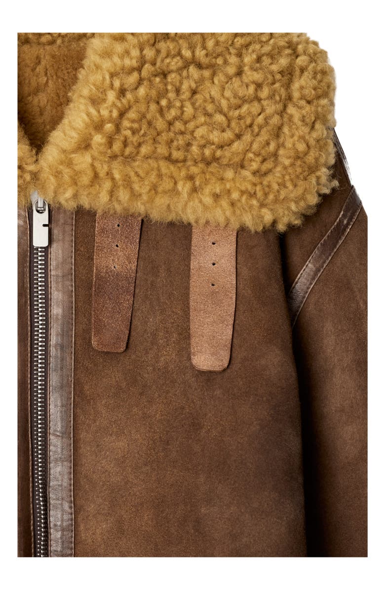 Burberry Shearling Coat, Alternate, color,