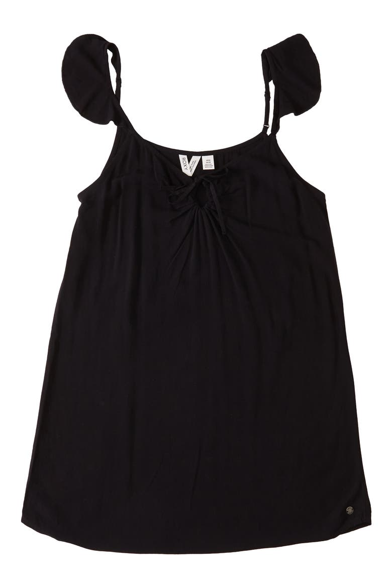 Future Thoughts Cutout Sundress, Alternate, color, ANTHRACITE