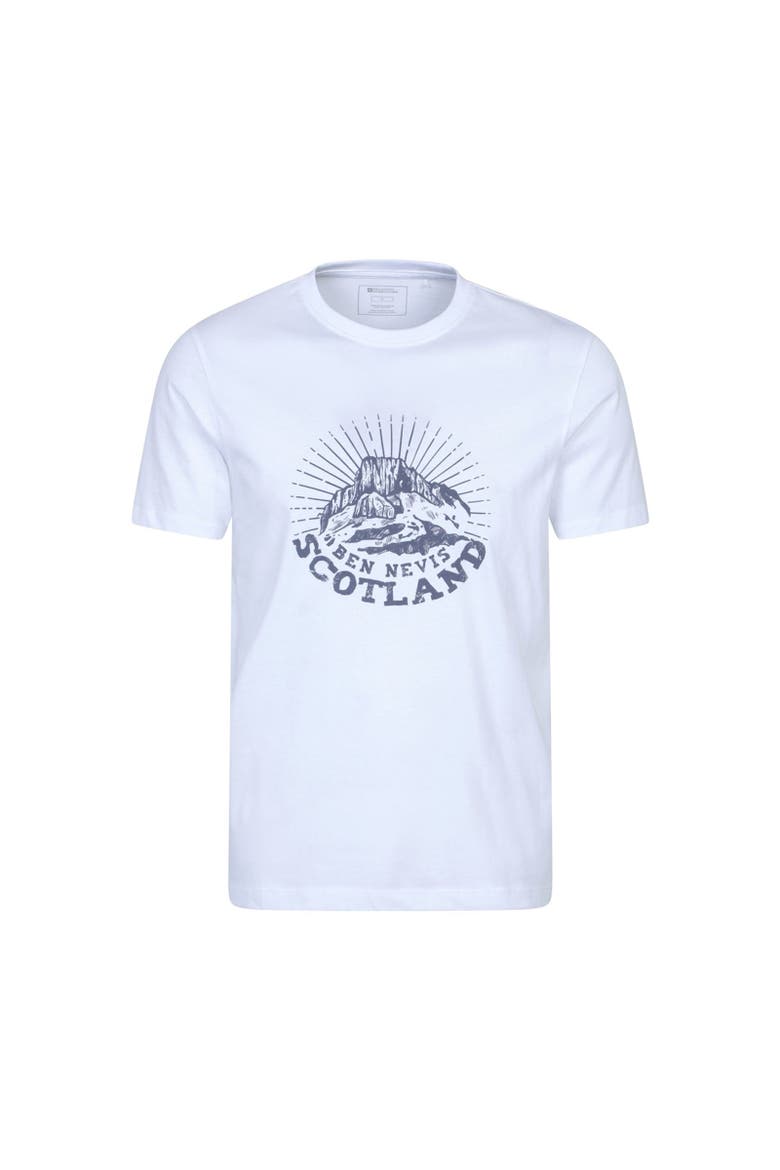 Ben Nevis Scotland Short-Sleeved T-Shirt, Main, color, White