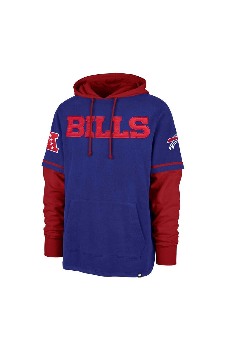 '47 Men's '47 Royal Buffalo Bills Shortstop Pullover Hoodie, Alternate, color, Royal