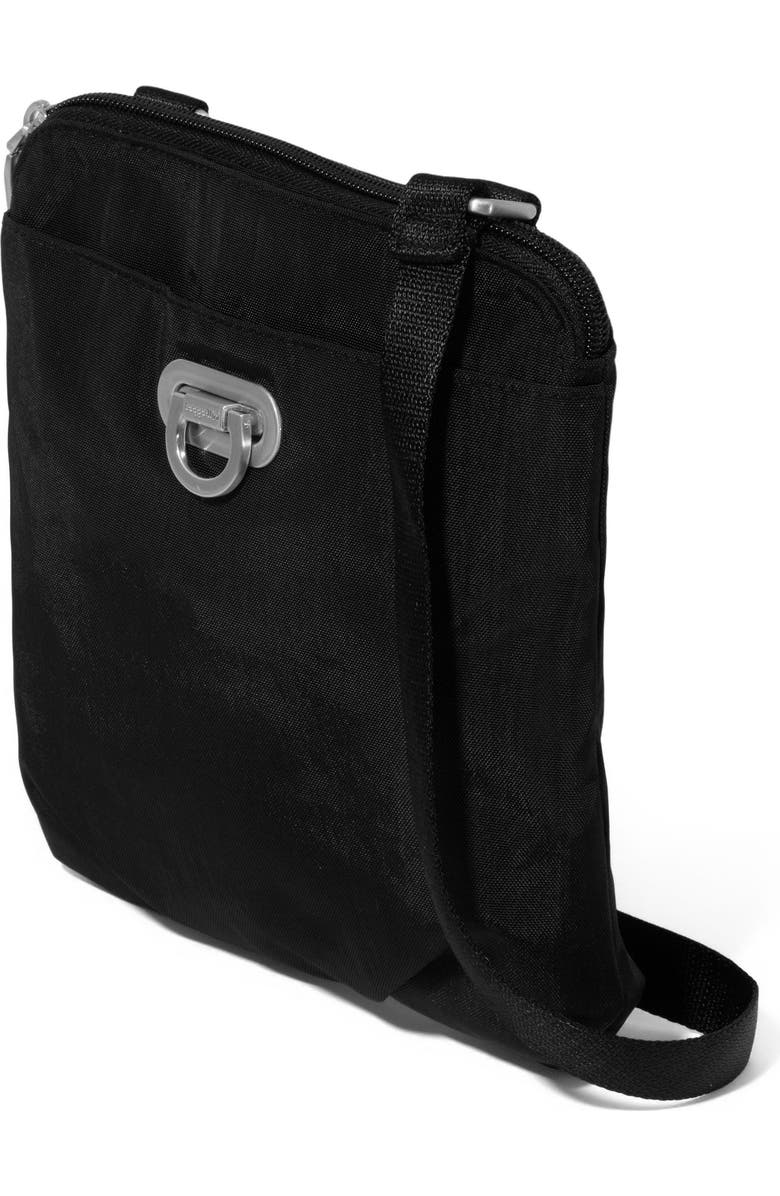 BAGGALLINI Coastal Flip Lock Mini Crossbody, Alternate, color, Black