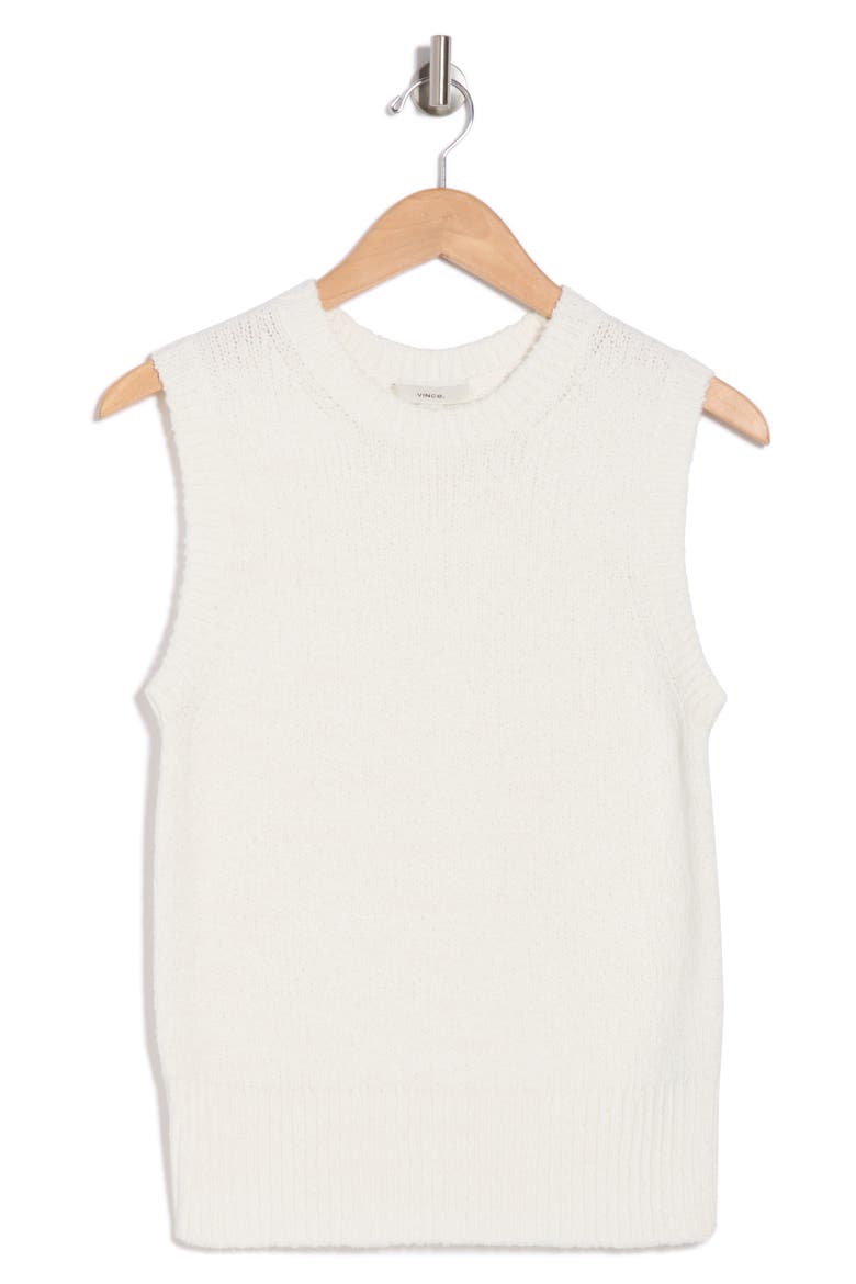 Boucle Shell Sweater, Alternate, color, OFF WHITE
