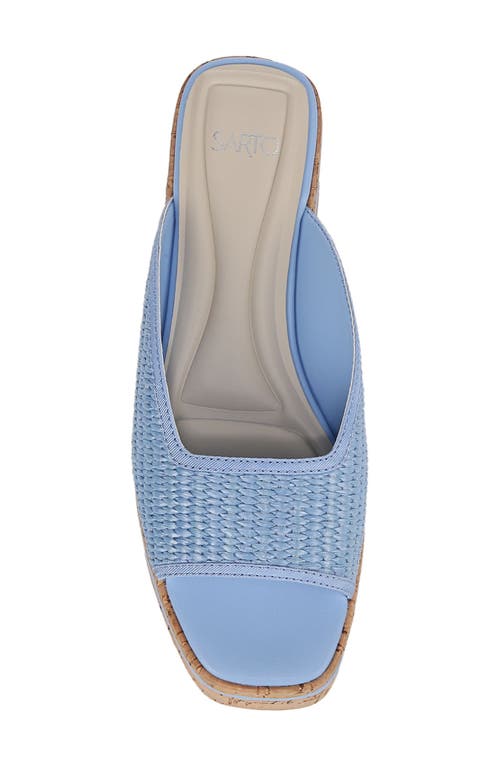 Sarto By Franco Sarto Fernanda Platform Slide Sandal In Blue