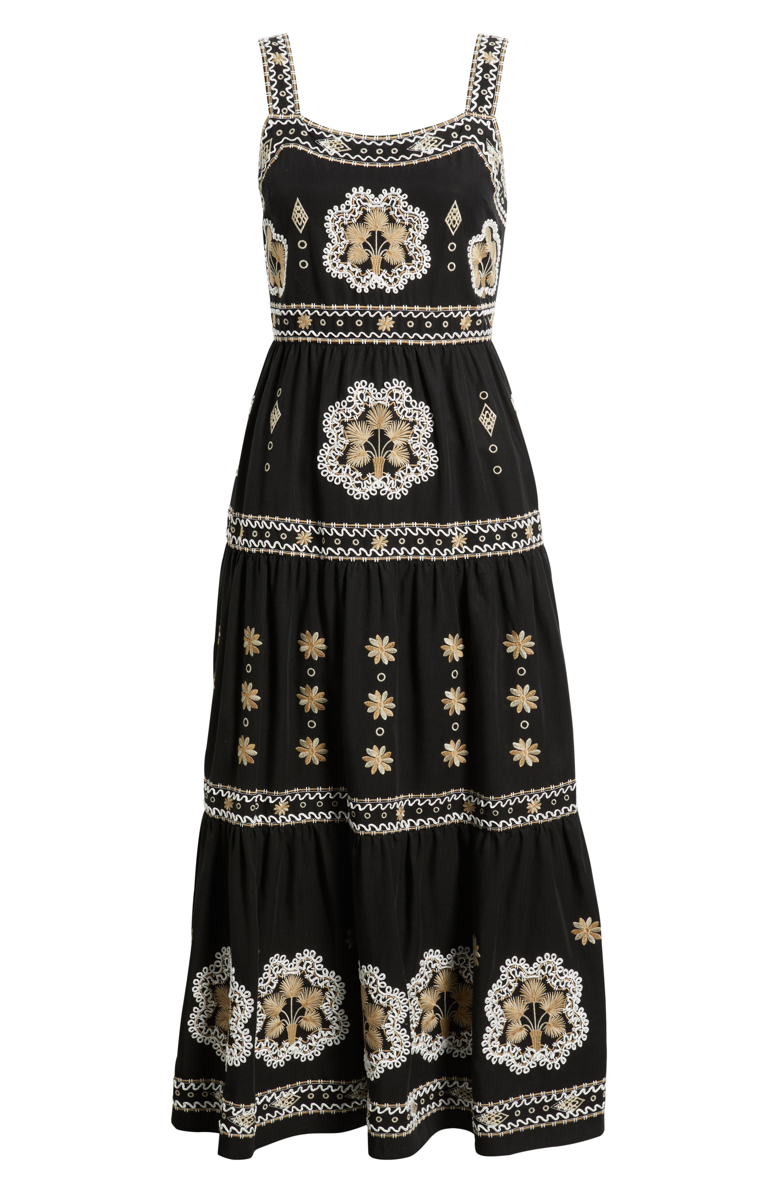 chinese dress ladies T Tahari Tiered Midi Dress main image 1