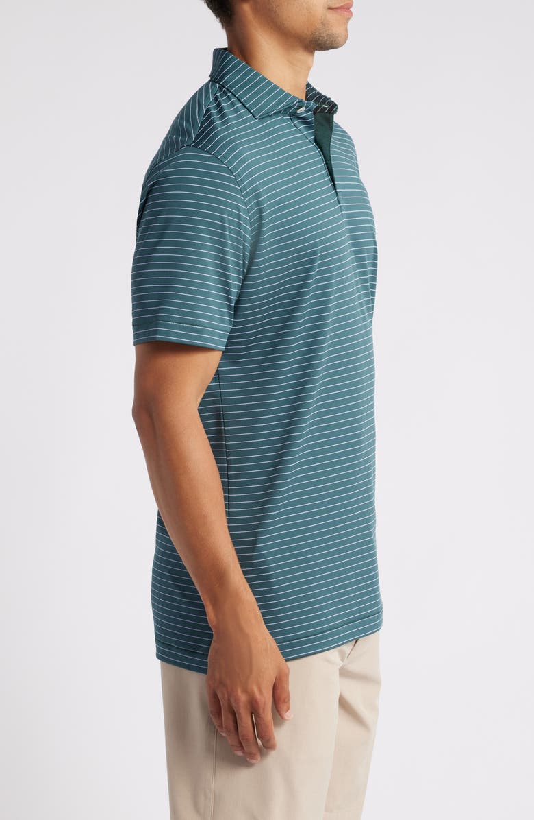 Peter Millar Duet Stripe Performance Jersey Polo, Alternate, color, 