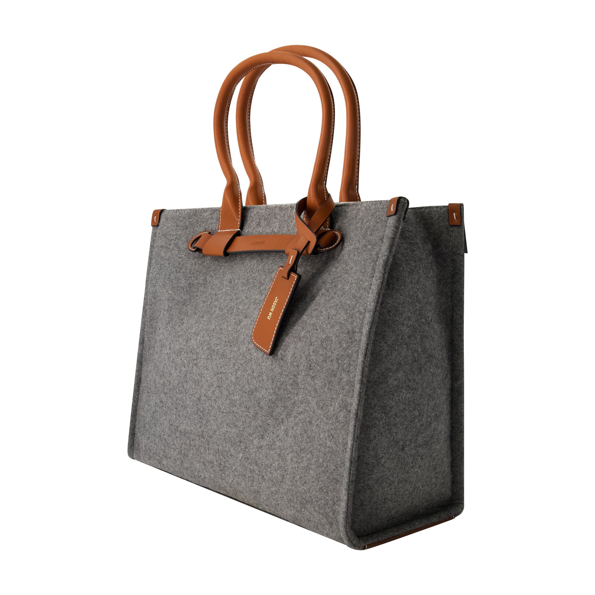 JASON WU Structured Felt Tote, Alternate, color, Grey