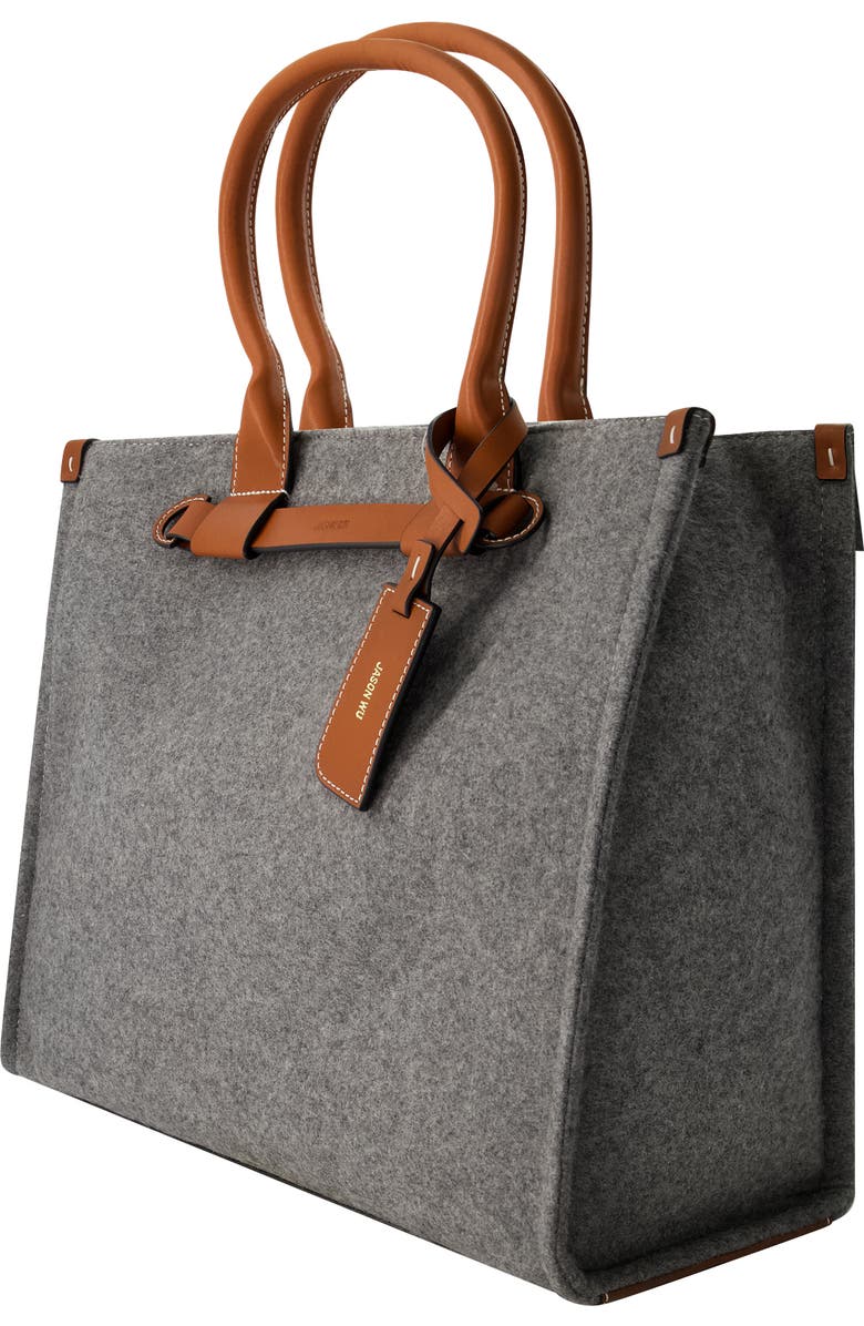 JASON WU Structured Felt Tote, Alternate, color, Grey